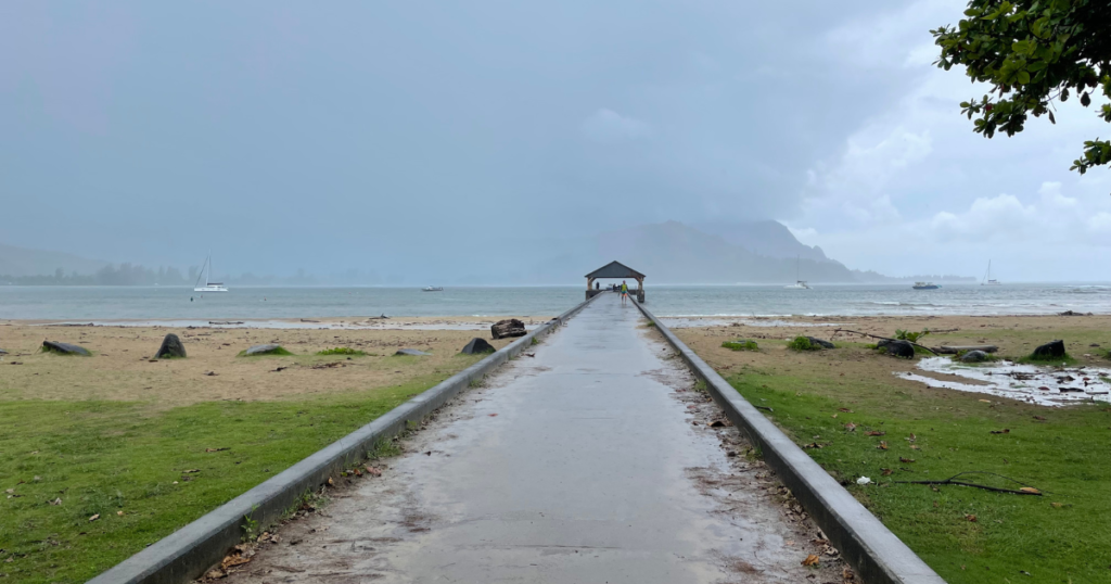 Hanalei pier Kauai Hawaii