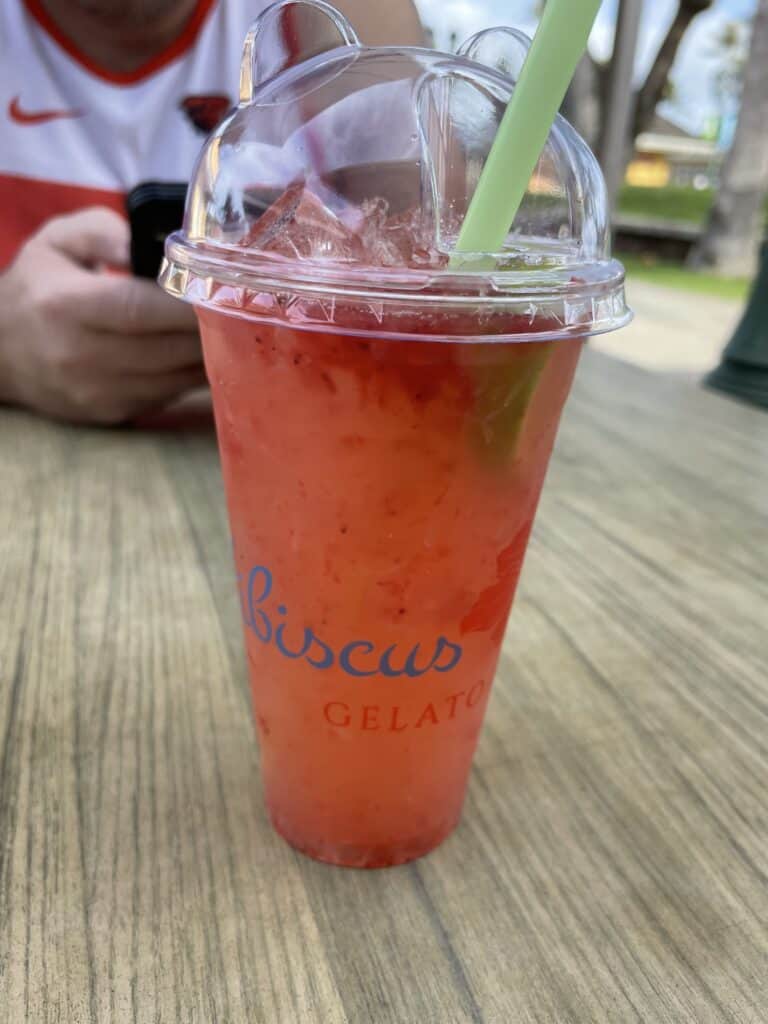 Strawberry Limeaid from Hibiscus Sweet