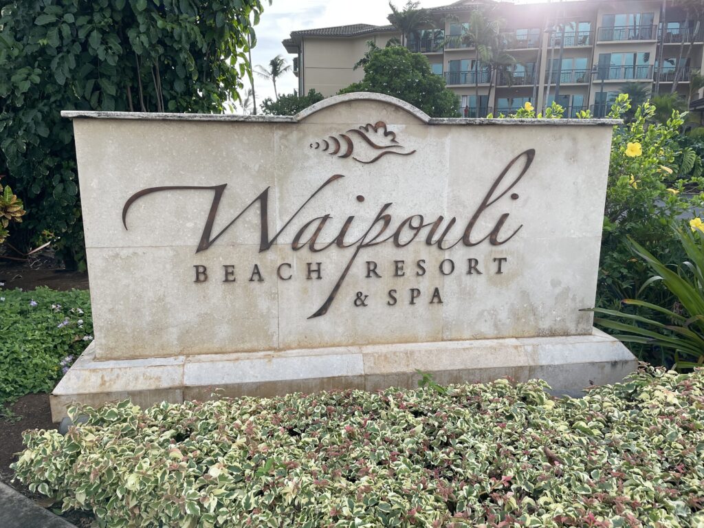 Waipouli Beach Resort Sign