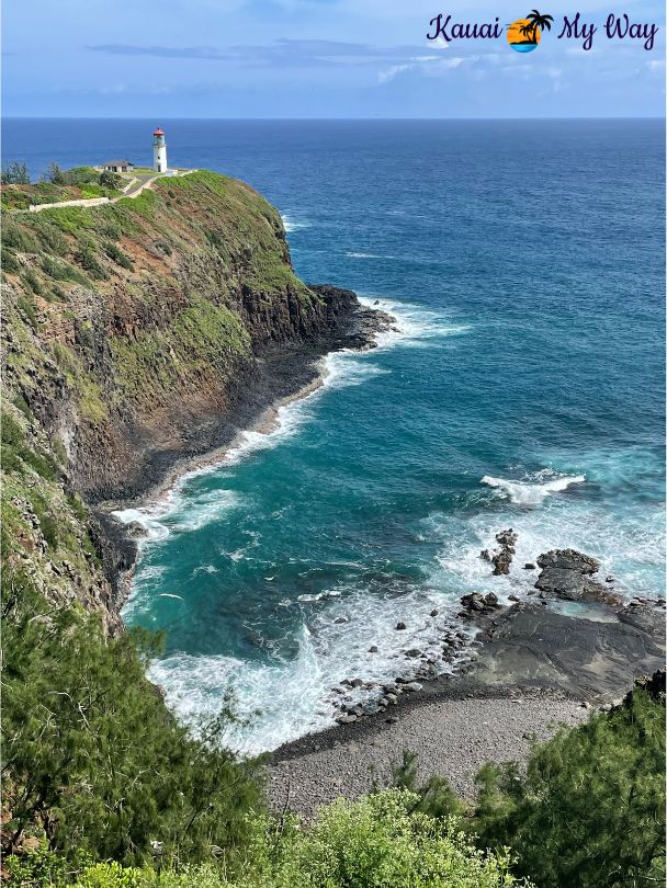 Kilauea Lighthouse and Wildlife Refuge Scenic view in Kauai
