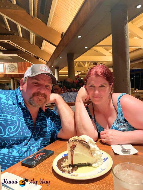 Romantic restaurant in Kauai, Dukes for our anniversary