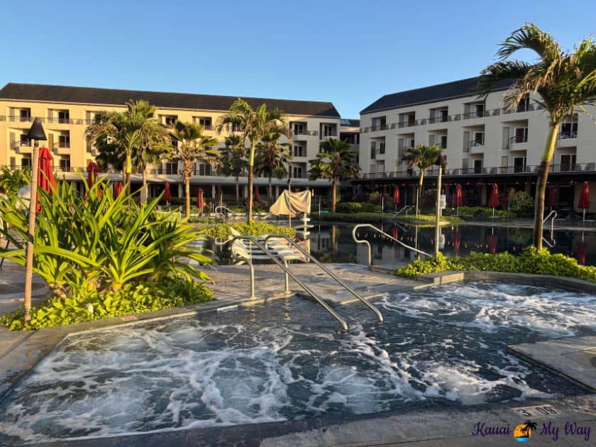 Hot tub at the Sheraton Kauai Coconut Beach Resort