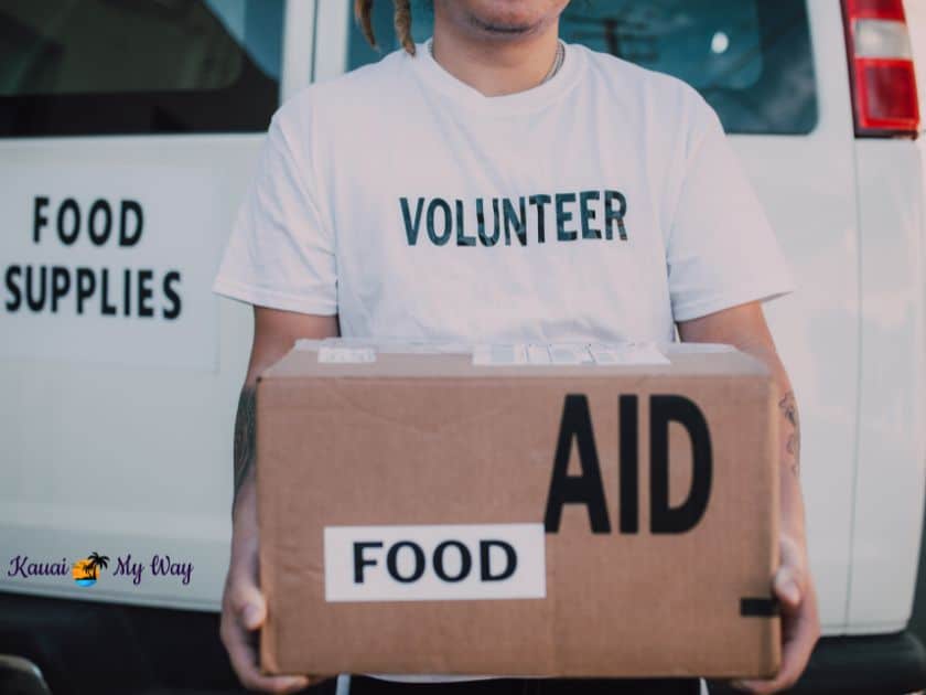 Ways to give back when visiting Kauai- food bank